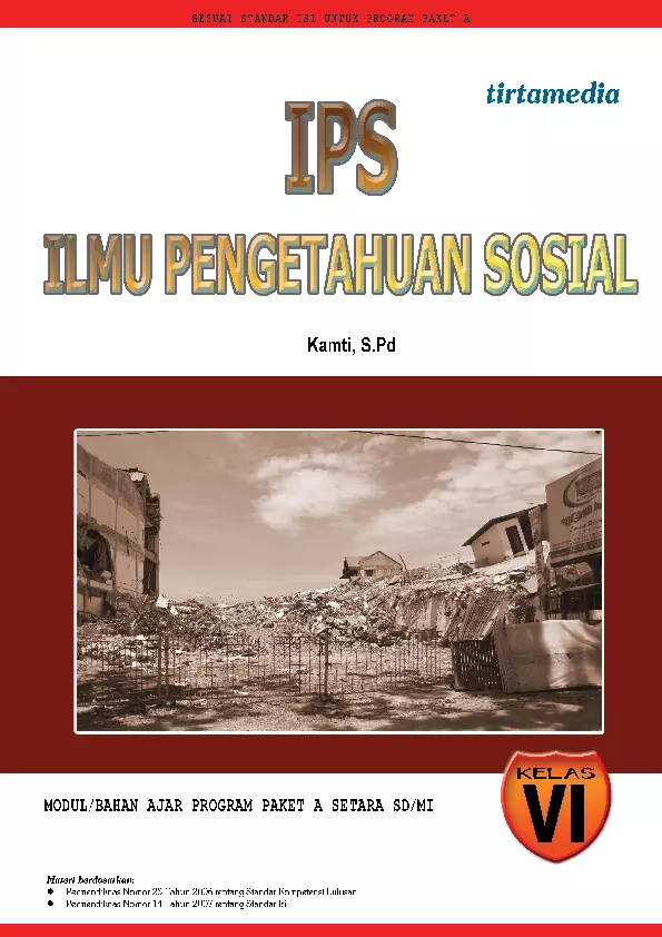 Ilmu Pengetahuan Sosial kelas 6