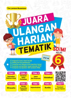 Juara Ulangan Harian Tematik SD/MI Kelas 6  Pustaka Mahardika