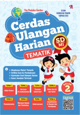 Cerdas Ulangan Harian Tematik SD/MI Kelas 2 + Kunci Jawaban