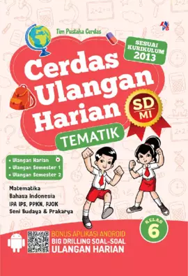 Cerdas Ulangan Harian Tematik SD/MI Kelas 6 + Kunci Jawaban