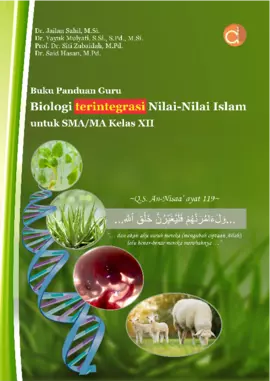 Buku Panduan Guru Biologi Terintegrasi Nilai-Nilai Islam Untuk SMA/MA Kelas XII