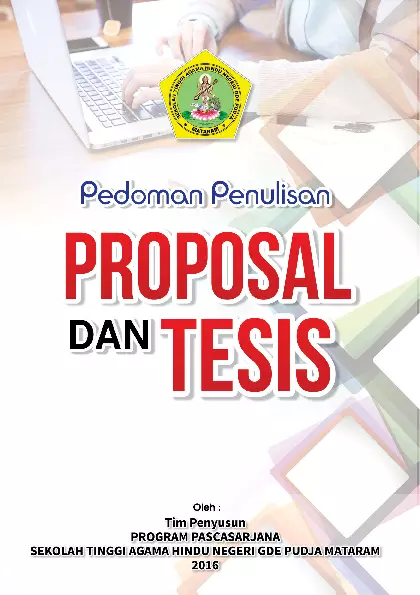 Pedoman Penulisan Proposal dan Tesis