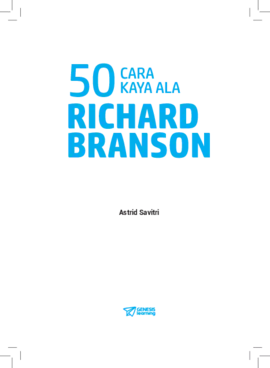 50 cara kaya ala richard branson