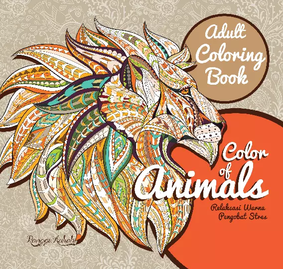 Adult Coloring Book : Color Of Animals