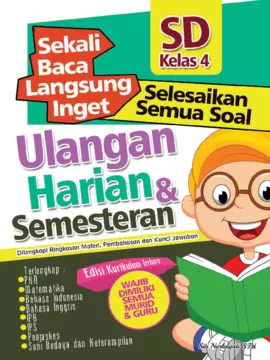 Sekali Baca Langsung Inget Ulangan Harian dan Semesteran SD kelas 4