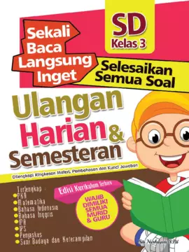 Sekali Baca Langsung Inget Ulangan Harian dan Semesteran SD kelas 3