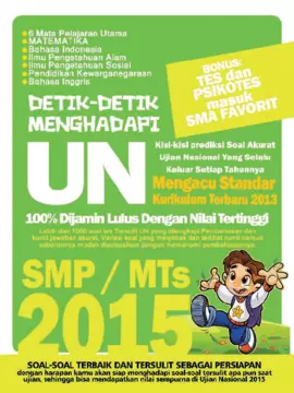 Detik-detik Menghadapi Ujian Nasional SMP/Mts