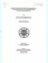 Kaitan Parameter Penciri Kemampuan Tanaman Untuk Ditanam Bersama Dengan Proporsinya