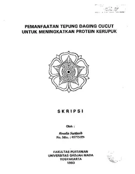 Pemanfaatan Tepung Daging Cucut Untuk Meningkatkan Protein Kerupuk