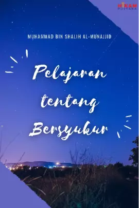 Pelajaran tentang Bersyukur