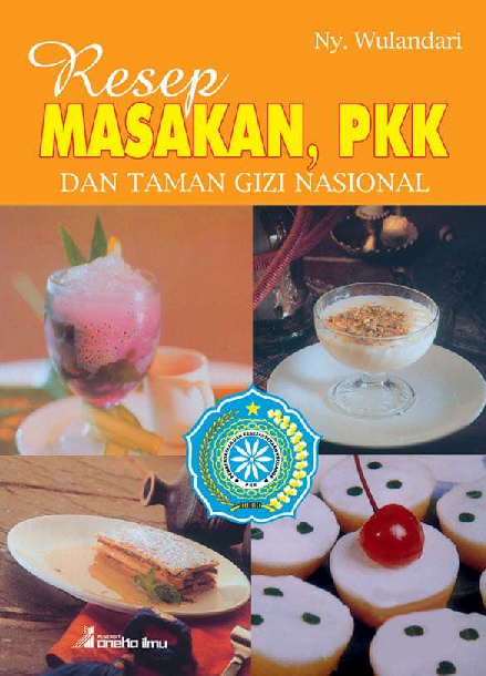 Resep Masakan, PKK dan Taman Gizi Nasional