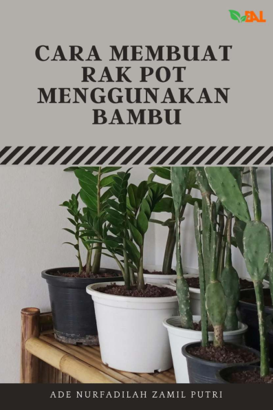 Cara Membuat Rak Pot Menggunakan Bambu