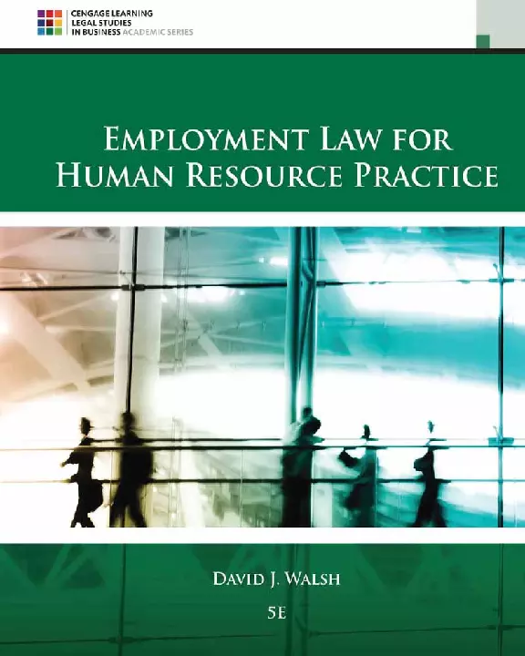 Employment Law for Human Resource Practice