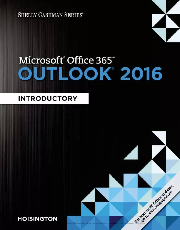 Shelly Cashman Series® Microsoft® Office 365 & Outlook 2016