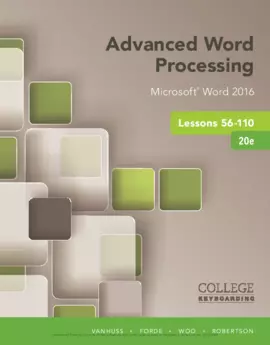 Advanced Word Processing Lessons 56-110