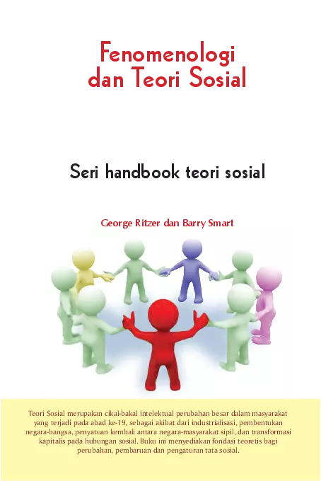 Seri handbook teori sosial; fenomenologi dan teori sosial