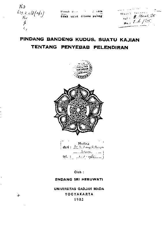 Pindang Bandeng Kudus Suatu Kajian Tentang Penyebab Pelendiran