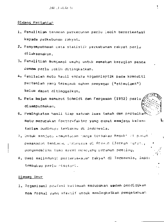 Penggunaan Ketahanan Tipe Glutinosa Dalam Pemuliaan Ketahanan Terhadap Penyakit Mosaik Pada Tembakau Cerutu Besuki