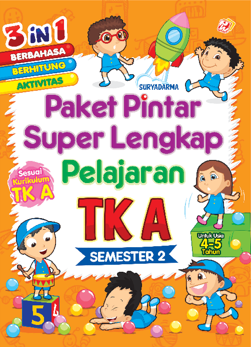 Paket Pintar Super Lengkap Pelajaran TK A Semester 2