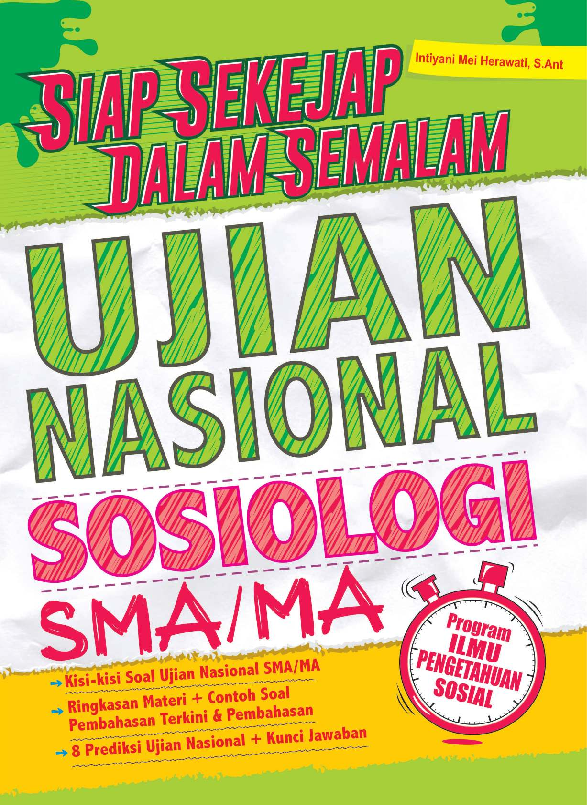 Siap Sekejap dalam Semalam Ujian Nasional Sosiologi SMA MA IPS