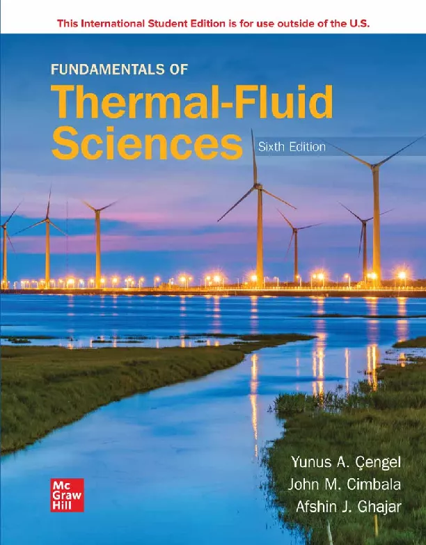 FUNDAMENTALS OF THERMAL-FLUID SCIENCES