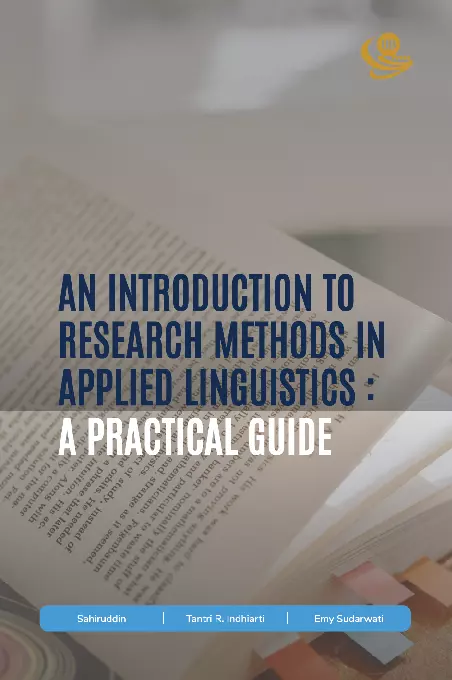 An Introduction to Research Methods in Applied Linguistics: A Practical Guide