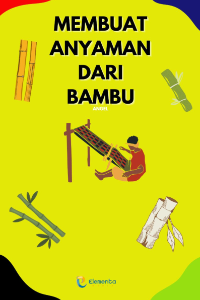 Membuat anyaman dari bambu