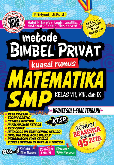 Metode Bimbel Privat Kuasai Rumus Matematika SMP Kelas VII, VIII, IX