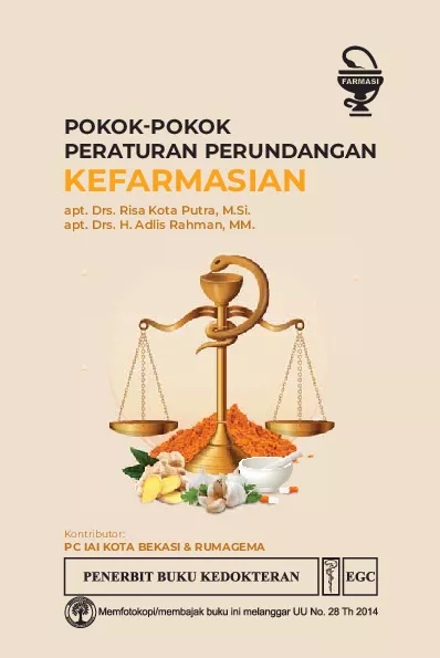 Pokok-Pokok Peraturan Perundangan Kefarmasian