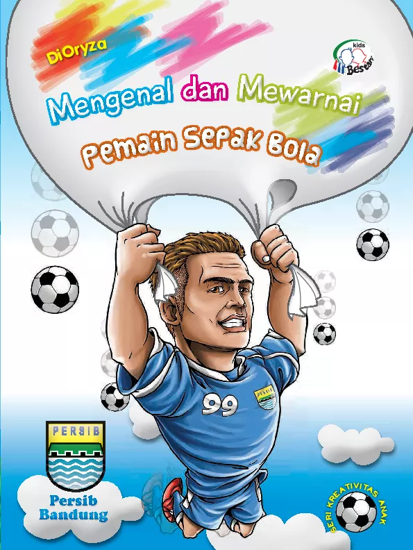 Mengenal dan mewarnai pemain sepak bola persib Bandung