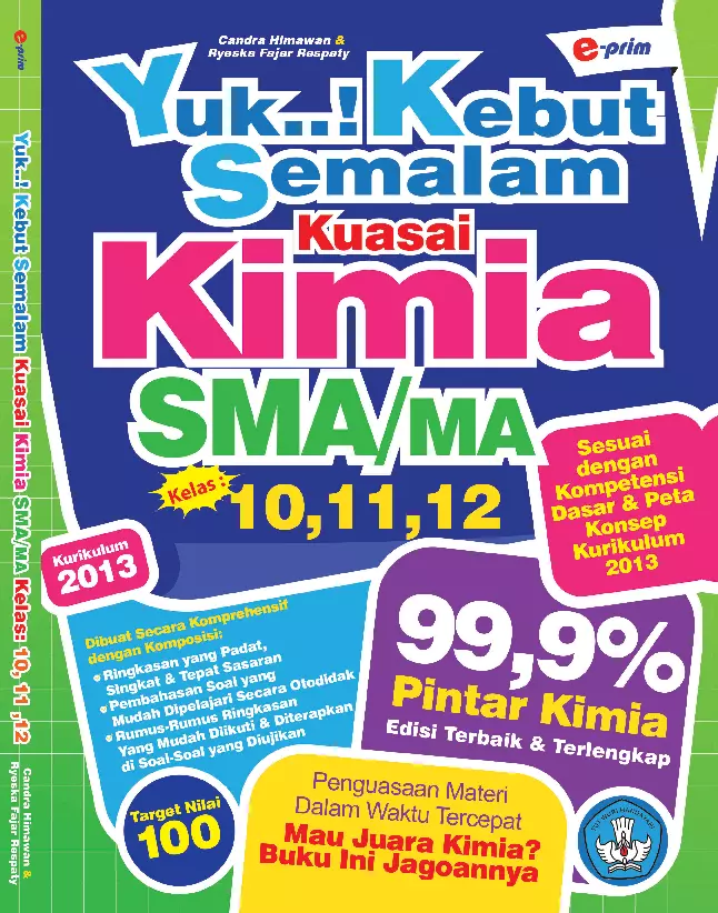 Yuk Kebut Semalam Kuasai Kimia SMA Kelas 10,11,12