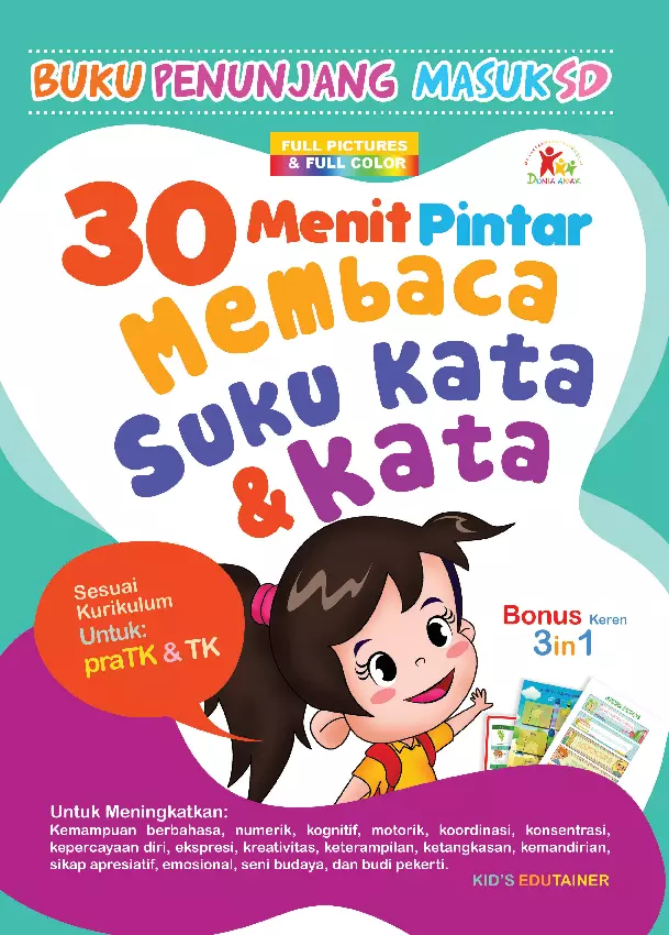 30 Menit Pintar Membaca Suku kata & Kata