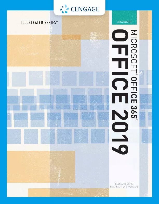 Illustrated Microsoft Office 365 & Office 2019 Advanced