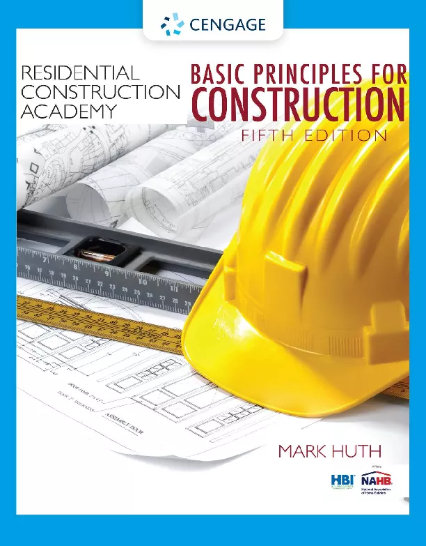 Residential Construction Academy: Basic Principles for Construction