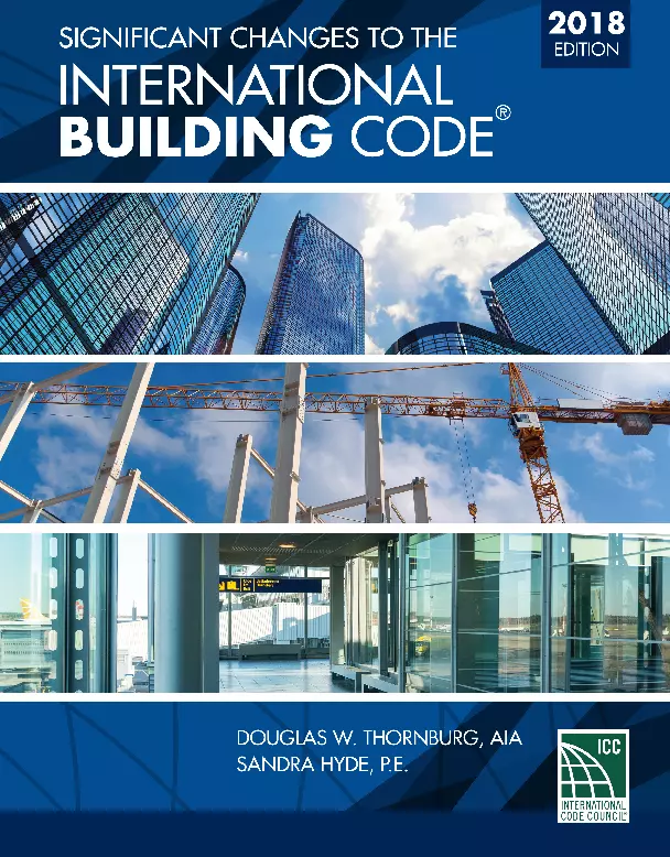 Significant Changes to the International Building Code 2018 Edition