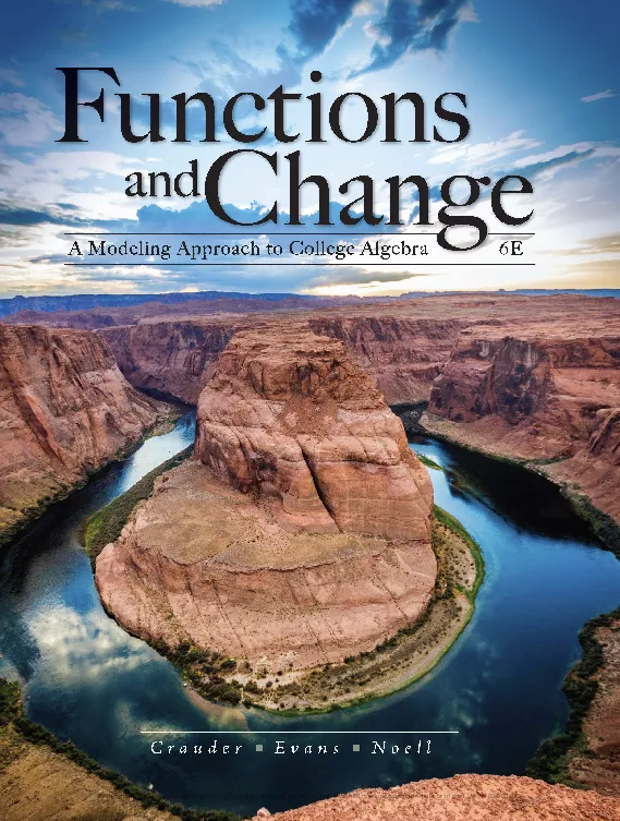 Functions and Change: A Modeling Approach to College Algebra