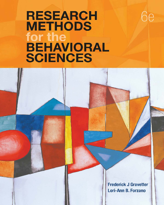 Research Methods for the Behavioral Sciences