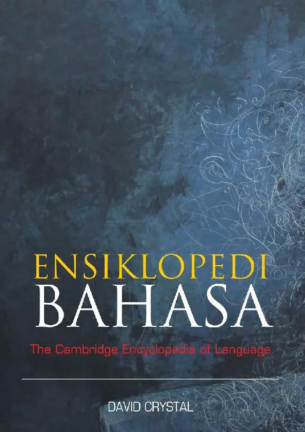 Ensiklopedi Bahasa: The Cambridge Encyclopedia of Language