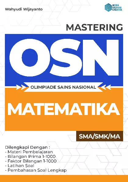 MASTERING OSN MATEMATIKA SMA/SMK/MA