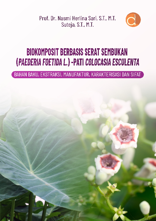 Biokomposit Berbasis Serat Sembukan (Paederia Foetida L.) - Pati Colocasia Esculenta Bahan Baku, Ekstraksi, Manufaktur, Karakterisasi dan Sifat