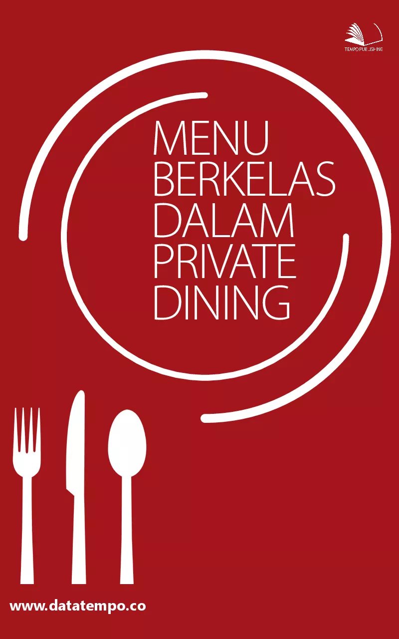 Menu Berkelas dalam Private Dining