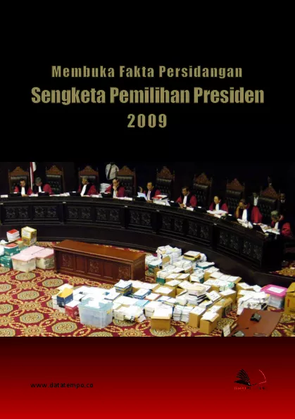 Membuka fakta persidangan sengketa pemilihan presiden 2009