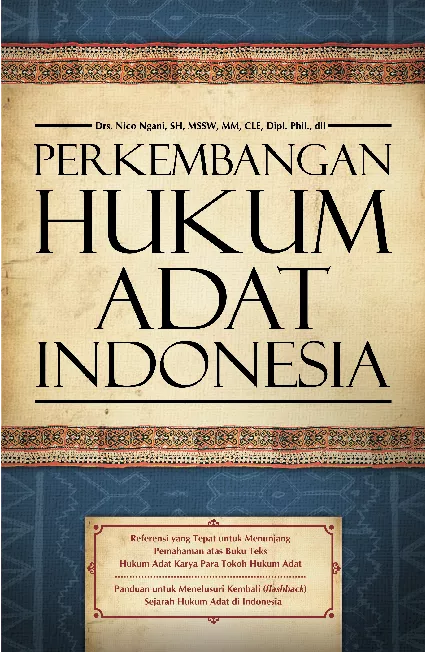 Perkembangan Hukum Adat Indonesia