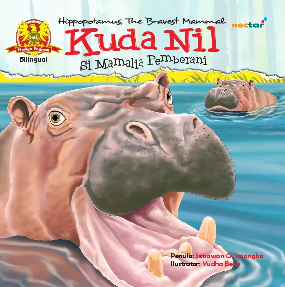 Kuda nil si mamalia pemberani = hippopotamus the bravest mammal