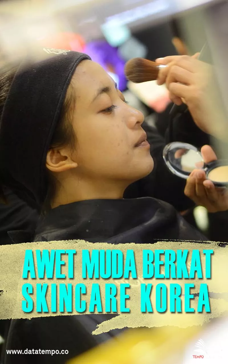 Awet muda berkat skincare Korea