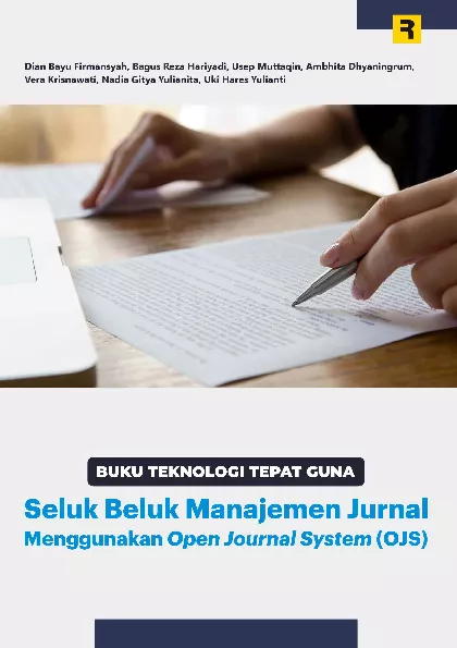 Buku Teknologi Tepat Guna: Seluk Beluk Manajemen Jurnal Menggunakan Open Journal System (OJS)