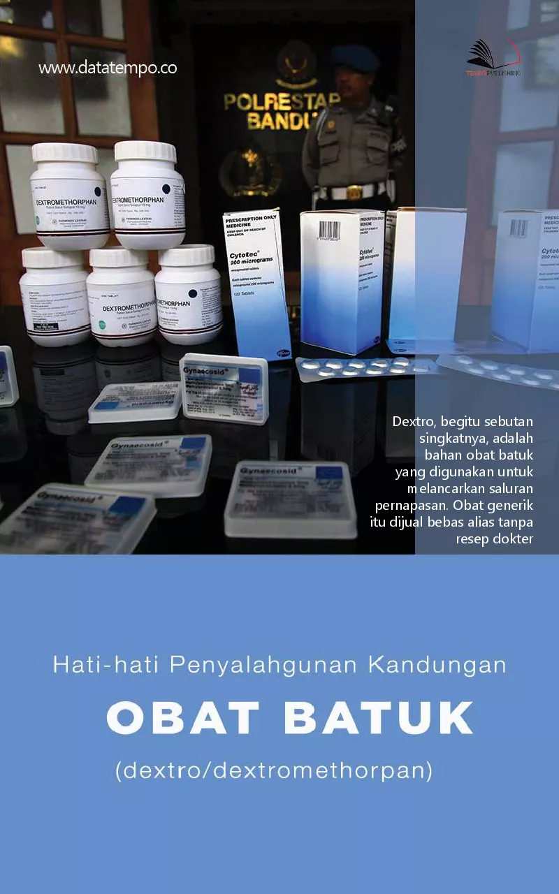 Hati-hati penyalahgunan kandungan obat batuk (dextro/dextromethorpan)