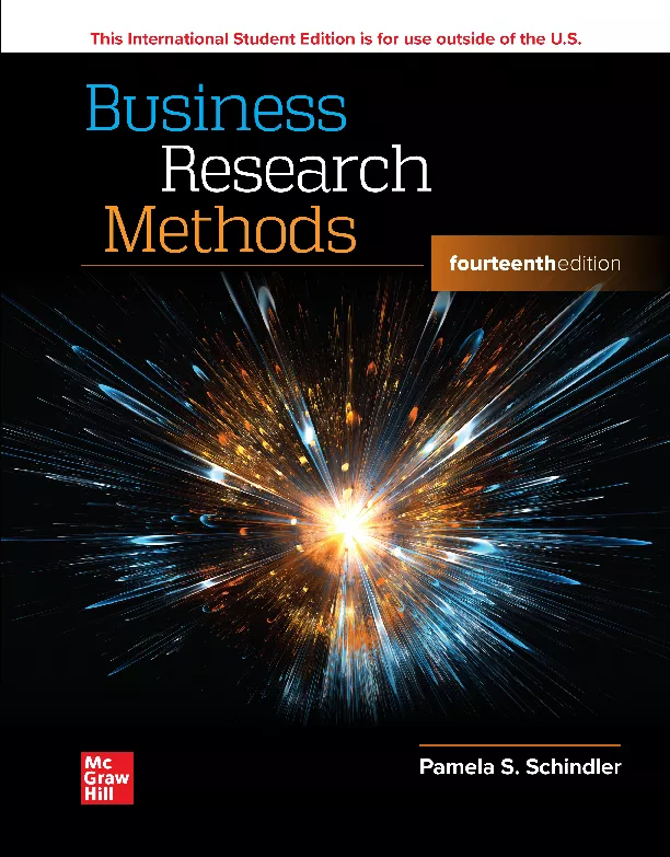 BUSINESS RESEARCH METHODS 14E