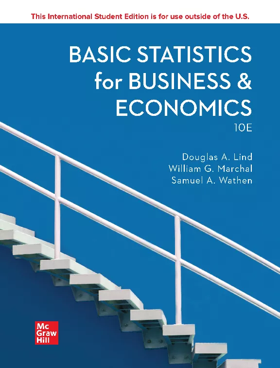 Basic Statistics for BUSINESS & ECONOMICS 10E