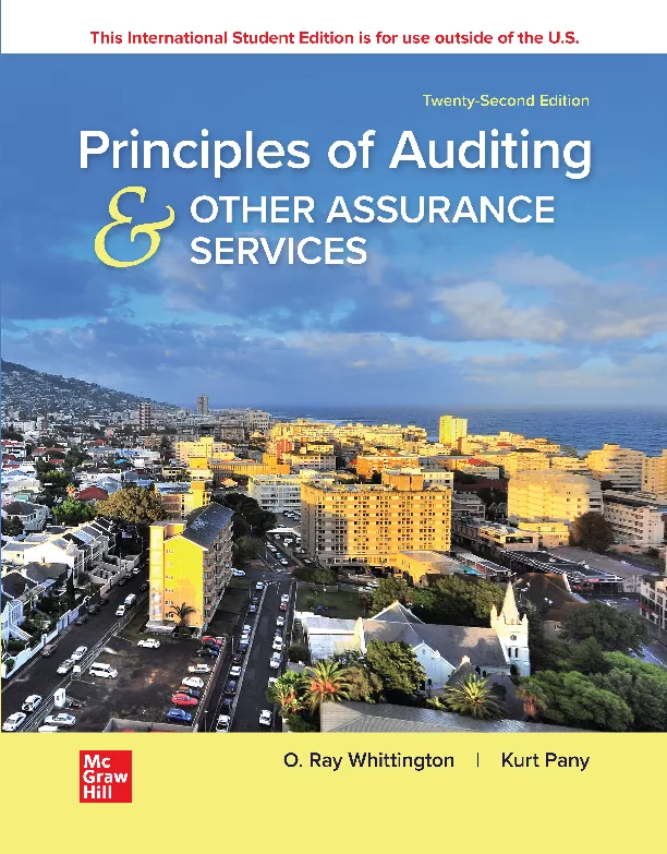 Principles of Auditing & Other Assurance Services 22E